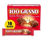 100 Grand Crispy Milk Chocolate with Caramel, Full Size Individually Wrapped Candy Bars, 1.5 Oz. (Pack of 18)