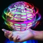 2023 Flying Orb Ball Toy, Flying Toy Boomerang Fly Spinners for Kids Adults Indoor Outdoor Flying Ball Toy, Globe 360°Rotating Hand Controlled Flying Orb Ball Toys Magic Toy (Purple)