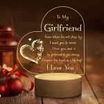 Afterprints Gifts for Girlfriend - I Love You Engraved Night Light, Birthday Gifts for Girlfriend, Cute Girlfriend Gifts on Anniversary, Valentine's Day, Christmas, Unique Night Lamp Present