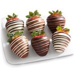 A Gift Inside Golden State Fruit Chocolate Covered Strawberries, 6 Dark, Milk & White Delight