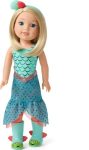 American Girl WellieWishers Camille 14.5-inch Doll with Blue Eyes, Blond Hair, Blue Mermaid Print Leotard, Sea-Blue Skirt, Ages 4+