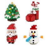 Anditoy 4 Pack Christmas Building Block Toys for Kids Boys Girls Teens Christmas Stocking Stuffers Gifts Party Favors