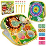 Animal Bean Bag Toss Game Toy Outdoor Toss Game, Family Party Party Supplies for Kids, Gift for Boys Birthday or Christmas for Toddlers Ages 3 4 5 6 Year Old