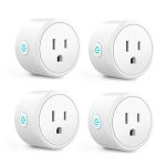 Aoycocr Alexa Smart Plugs - Mini Bluetooth WIFI Smart Socket Switch Works With Alexa Echo Google Home, Remote Control Smart Outlet with Timer Function, No Hub Required, ETL/FCC Listed 4 Pack