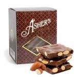 Asher's Chocolates, Milk Chocolate Almond Bark, Small Batches of Kosher Chocolate, Family Owned Since 1892 (1 Pound, Milk Chocolate)