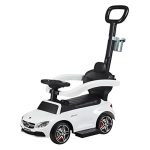 Best Ride On Cars Mercedes C63 (Officially Licensed), 3 in 1 Push Car for Kids with Cup Holder, White, Large