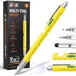 BIIB Stocking Stuffers Gifts for Men, 9 in 1 Multitool Pen Mens Gifts for Christmas, Gifts for Dad Who Wants Nothing, Dad Gifts for Him Grandpa, White Elephant Gifts for Adults, Tools Gadgets for Men