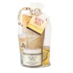 Burt's Bees Christmas Gifts, 3 Hand Care Stocking Stuffers Products, Hand Repair Set - Almond Milk Cream, Lemon Butter Cuticle Cream & Shea Butter Cream, With Gloves