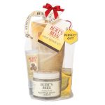 Burt's Bees Christmas Gifts, 3 Hand Care Stocking Stuffers Products, Hand Repair Set - Almond Milk Cream, Lemon Butter Cuticle Cream & Shea Butter Cream, With Gloves