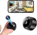 Camera Mini 1080P Smart Wireless Wireless WiFi Camera Home Security Surveillance Cam Car Tiny Nanny Cam, Small Portable Baby Cameras Dog Pet Camera for Indoor Outdoor Black