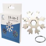 CASIMR Snowflake Multi Tool, Unique Stocking Stuffers for Women Men Kids Adults Teens, Mens Christmas Gifts Cool Gadgets for Dad Birthday Gift, Portable 18-in-1 Stainless Steel Multitool Presents