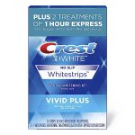 Crest 3D Whitestrips, Vivid Plus, Teeth Whitening Strip Kit, 24 Count (Pack of 1)