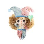 Ddung Fashion Doll,Clown Doll,Contains 6 Accessories, Including Clown Costume, Doll Stand, Doll Balloon, Reusable Playset – Great Gift for Girls Ages 3+
