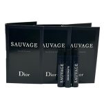 Dior Christian SAUVAGE MEN Sample Spray EDT Perfume Vial 1 ml /0.03 oz - 3 PCS