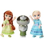 Disney Frozen Petite Anna & Elsa Dolls with Surprise Trolls Gift Set, Each Doll is Approximately 6 inches Tall - Includes 2 Troll Friends! Perfect for Any Frozen Fan!