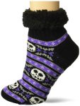 Disney Women's Nightmare Before Christmas Holiday Short Cozy Warmer Socks