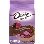 DOVE PROMISES Milk & Dark Chocolate Valentines Day Candy Hearts, 24.2 oz Bag