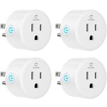 EIGHTREE Smart Plug, Smart Home WiFi Outlet Compatible with Alexa & Google Home, Alexa Smart Socket with Remote Control & Timer Function, 2.4GHz WiFi Only