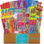 Essential Ventures Camp Candy and Snack Crave Box - Great For College, Camp - Candy Gift Basket - Birthday Gift Box for Kids and Adults