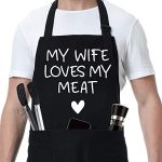 Fairy's Gift Funny Husband Apron - Mens Naughty Anniversary, Christmas, Birthday Gifts for Husband - Naughty Gifts for Him, Husband Gifts from Wife - Best Husband Anniversary, Manly Gifts for Men