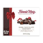 Fannie May, Dark Chocolate Candy, Dark Chocolate Assortment, 8.3 Oz Gift Box