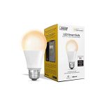 Feit Electric OM60/SW/HK 60W Equivalent A19 Smart, Works with Apple HomeKit and Siri Voice Control, No Hub Required LED Light Bulb, 4.4" H x 2.4" D, 2700K Soft White