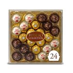 Ferrero Collection, 24 Count, Premium Gourmet Assorted Hazelnut Milk Chocolate, Dark Chocolate And Coconut Chocolates, Luxury Chocolate Holiday Gift Box