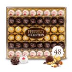 Ferrero Collection, 48 Count, Premium Gourmet Assorted Hazelnut Milk Chocolate, Dark Chocolate And Coconut Chocolates, Luxury Chocolate Holiday Gift Box, 18.2 Oz