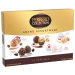 Ferrero Rocher Grand Assortment, Premium Gourmet Assorted Hazelnut Milk Chocolate, Dark Chocolate, Cappuccino, Manderly and Coconut, 24 Count