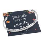 Friends are the Family We Choose Bracelet, Long Distance Relationship Friendship Gifts Best Friend Bracelets Jewelry for Friend Women Female bff Her Birthday, Mothers Day Present Gifts for Friends