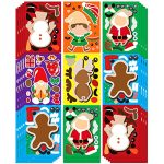 Funnlot 30 PCS Christmas Stickers for Kids Make A Christmas Stickers Snowman Stickers Santa Stickers Gingerbread Stickers Reindeer Stickers Xmas DIY Crafts Christmas Party Games Christmas Class Gifts