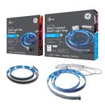 GE CYNC Smart LED Light Strip Bundle, Full Color and Color Changing, Bluetooth and Wi-Fi, Works with Alexa and Google Home, 80 Inch and 40 Inch Strips, Power Supply Included