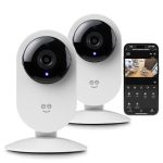 Geeni Glimpse 1080p HD Smart Camera – Indoor Home Security Camera – No Hub Required – Motion Detection Camera – Smart Camera Compatible with Alexa and Google Home, Requires 2.4 GHz Wi-Fi, 2 Pack