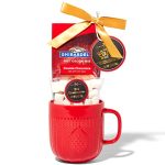 Ghirardelli Hot Chocolate Gift Set, Includes 1 Single-Serve Packet of Ghirardelli Double Chocolate Hot Cocoa Mix, 1 Pack of Mini Marshmallows, and Ceramic Mug, Gourmet Hot Cocoa Gift Set