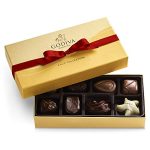 Godiva Chocolatier Valentine's Day 8pc Red Ribbon Gold Gift Box