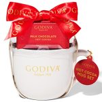 Godiva Hot Chocolate Mug Gift Set, Includes Branded White Ceramic Mug and Godiva Milk Chocolate Hot Cocoa Mix in Gift Packaging