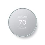 Google Nest Thermostat - Smart Thermostat for Home - Programmable Wifi Thermostat - Fog