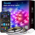 Govee Smart LED Strip Lights, 65.6ft WiFi LED Strip Lighting, Work with Alexa and Google Home, DIY Mode and Music Sync RGB LED Lights for Bedroom Living Room 2 Rolls of 32.8ft (No Remote Control)