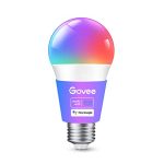 Govee Smart Light Bulbs, Color Changing Light Bulbs with Music Sync, 54 Dynamic Scenes, 16 Million DIY Colors WiFi & Bluetooth Light Bulbs Work with Alexa, Google Assistant Home App, 1 Pack