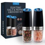 Gravity Electric Salt and Pepper Grinder Set Gifts for Women Who Have Everything Grilling Men White Elephant Kitchen Gadgets Housewarming Holiday Cooking Adults Idea Battery Operated Shakers Automatic