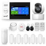 Home Security System, Wireless 4G WiFi Alarm System with 1080p Surveillance Camera, 4.3" Touch Screen Home Burglar Alarm Compatible with Alexa Google Home