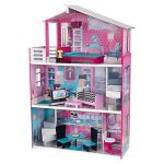 KidKraft Wooden Breanna Dollhouse for 18" Dolls with 12Piece Accessories, 5-Foot Tall Toy, Multicolor, Model:65882