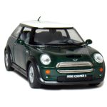 KINSMART Mini Cooper S 5inch 1:28Scale Die Cast Metal Model Toy Cars Green