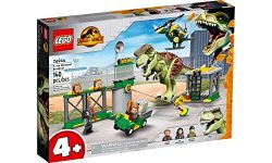 LEGO Jurassic World T. rex Dinosaur Breakout Toy 76944, Dino Toys for Preschool Kids, Boys and Girls Aged 4 Plus, with Airport, Helicopter and Buggy Car