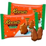 Limited Edition Peanut Butter Filled Milk Chocolate Christmas Trees, Stocking Stuffers and Candy Bowl Fillers, 7.2 Ounces, (Pack of 2)