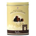 Mathez 'Les Parisiennes', French Chocolate Truffles with Marc of Champagne, 7.1oz Tin