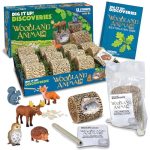 MindWare Dig it Up! Woodland Animals Excavation Kit - Educational Toys for Kids 4 and Up - Dig Kit with 12 Stumps, 12 Animal Figurines, 12 Chisels - Group or Classroom Activities & Birthday Parties