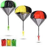 nutty toys Parachute Toys for Kids - Tangle Free Outdoor Flying Parachute Men, Best Small Outside Toys for 3 4 5 6 7 8 9 10 Year Old Top Christmas Stocking Stuffers Idea 2023 Unique Boy & Girl Gifts