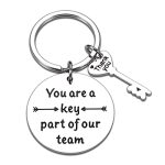 Office Thank You Gifts Coworker Keychain for Women Men Lady Boss Friend Supervisor Coach Team Employee Appreciation Gift Retirement Farewell Leaving Going Away Goodbye Gift Boss Day Birthday Christmas
