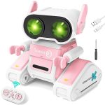 OYMMENEY Robot Toys, Remote Control Toy Robots, RC Robots for Kids with LED Eyes, Flexible Head & Arms, Dance Moves and Music, Birthday for Kids Age 3 4 5 6 7 8 9